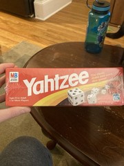 Milton Bradley Yahtzee Dice Game, Ages 8+, 1 or More Players, Family Theme, New