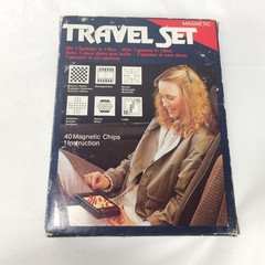 Vintage Magnetic Travel Game Set 7 In 1 Compact Board Games For Road Trip