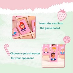 Guess Game Board Games Who Am I Wooden Board Game for Kids 3 4 5 6 7 8 Years Old