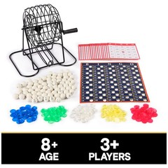 Bingo Game Cage Deluxe Metal Numbered Balls Cards Daubers Spin Master Games Ages