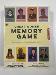 New Kikkerland “Great Women” Memory Game 40 Cards 2-4 Players Ages 8+ Sealed