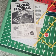 Mattel Talking Football Game – 1971 – Hear It Happen – COMPLETE- WORKING