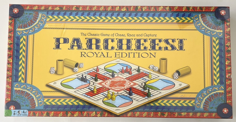 Parcheesi [Board Game] Royal Edition – Classic Game of Chase, Race and Capture