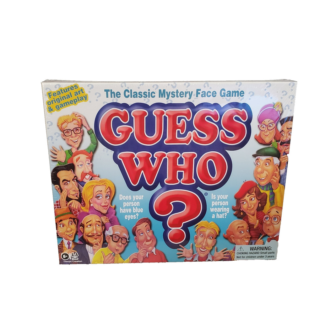 Hasbro Guess Who? Classic Mystery Face Game 2 Players 6+ Family USA New Sealed