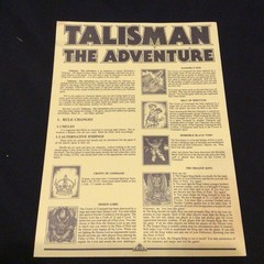Talisman Game 2nd Edition THE ADVENTURE Expansion – 100% Complete & EXC!