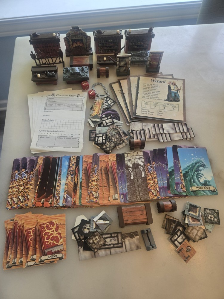 Vintage 1980s HERO QUEST Board Game Replacement Parts