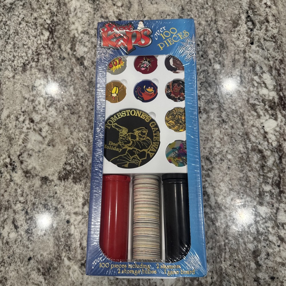 Vintage Street Kaps Pogs Set Sealed 100+ Pieces Michael Jordan & Slammers 1995
