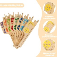 Wooden Jokers and Marbles Game Set 2 to 8 Players Travel Board with Cards