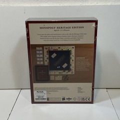 WS Game Company Monopoly Heritage Edition Wood Bookshelf Game Walnut Box