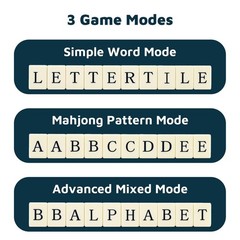 Alphabet Mahjong Tile Set – English Word Game for Adults & Teens – 108 Tiles, Di