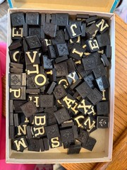 Vintage Anagrams Set No. 402 from Halsam Products-180+ tiles