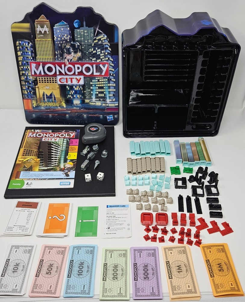 Monopoly City Metal Tin Box Edition Board Game (AS-IS)