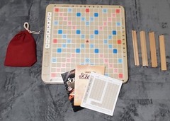 Milton Bradley 4034 Scrabble Rotating Game Board Deluxe Ed (1989) 100% Complete