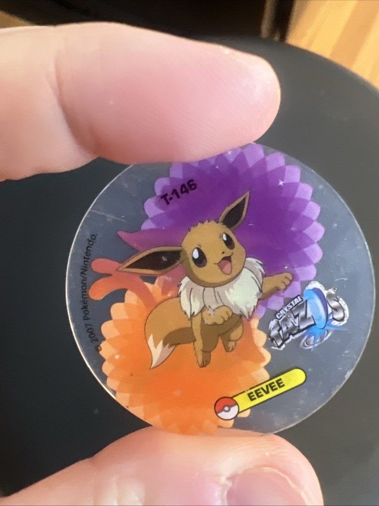 Rare Vtg Pokemon Eevee Espeon Crystal Tazos Taso Pogs Mexico Cheetos Doritos