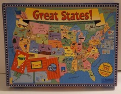 Great States Board Game Internationa Playthings 1999 Geography Complete Vintage