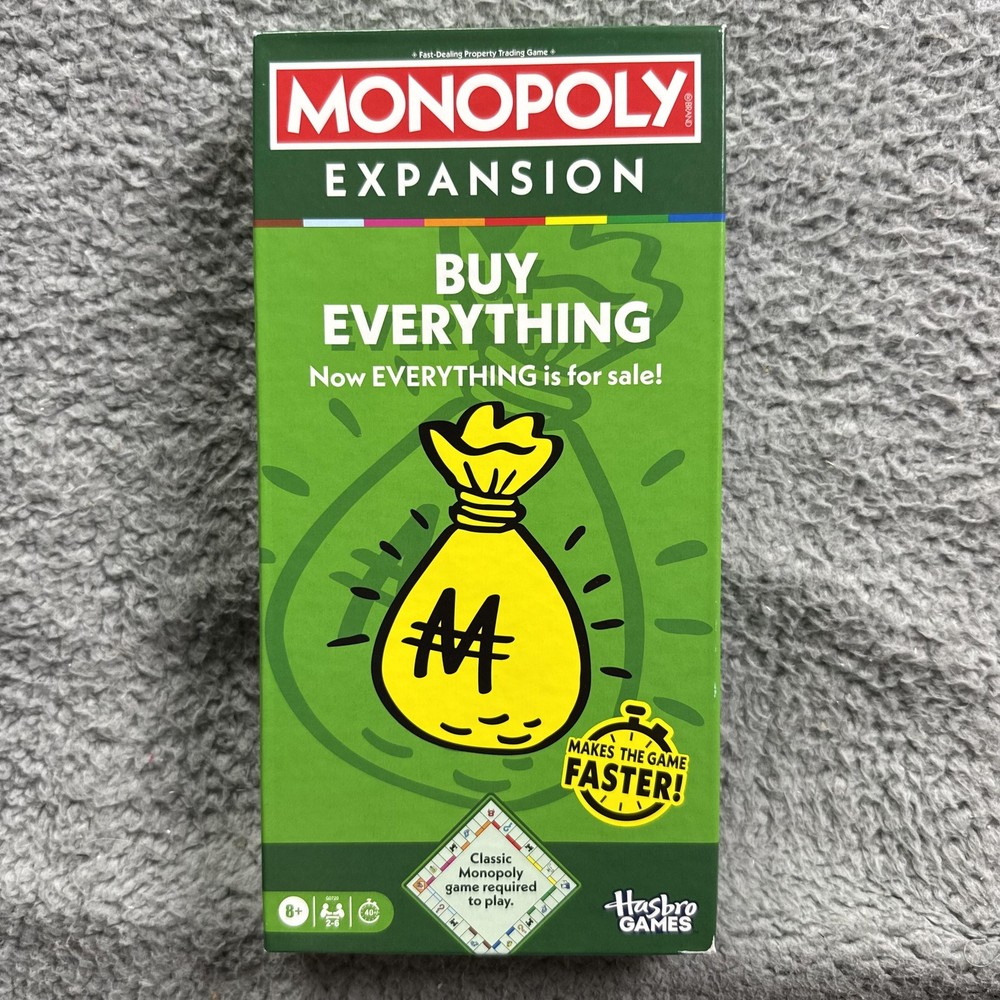 Hasbro Games Monopoly Buy Everything Board Game Extension Pack New Sealed