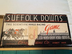 Suffolk Downs Vintage Horse Racing Board Game 1944
