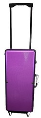 Mahjong Mahjongg EMPTY wheel Case 2 Trays for Tiles, Protective wheel Denim Bag