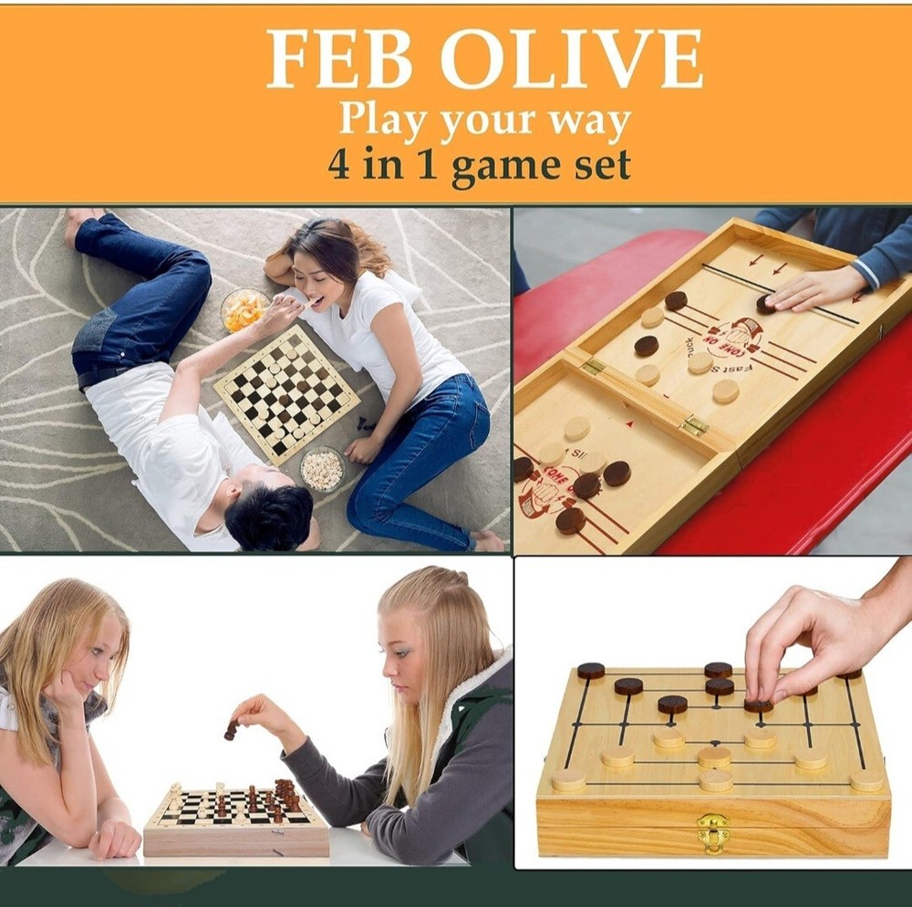 Fast Sling Puck Game – Tabletop Battle – Family Fun Toy – Hand-Eye Coordination