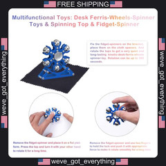 Metal Fidget Spinner and Ferris Wheel Desk Toy for Stress Relief