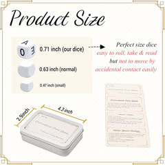 12 Pcs the Crossword Solitaire Game in White with Tin Box & Velvet Bag, Large