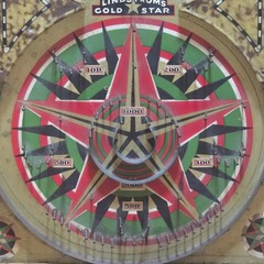 1934 Lindstrom’s Gold Star Marble Table Top Bagatelle Pinball Game