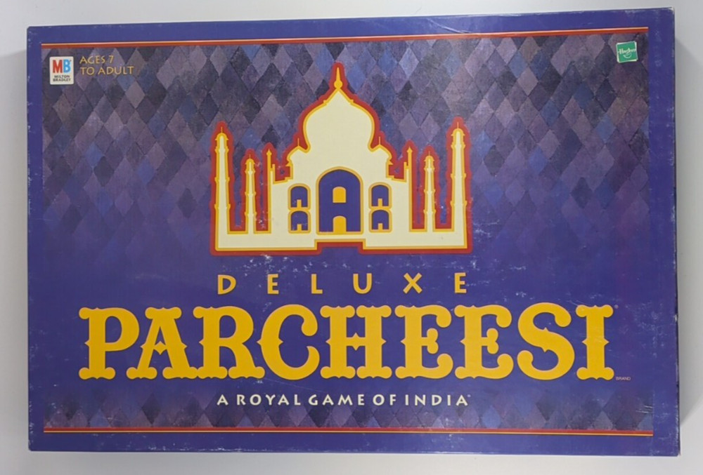 Parcheesi Deluxe A Royal Game Of India Wood Tokens Complete 1999 Vintage