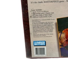 Masterpiece The Classic Art Auction Game 1996 Edition New Sealed Parker Brothers