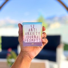 52 Anti-Anxiety Journal Cards – Cognitive Behavioral Therapy (CBT) Journaling Pr