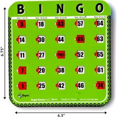 Compact and Reusable Bingo Cards Set – Large Print for Enjoyable Family Nights