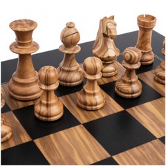 Chess Set Black Olive Deluxe – Field 50mm