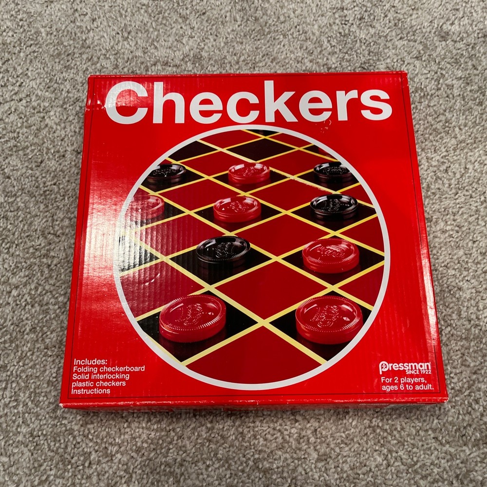 Checkers Board Game Set with 24 Pieces Classic Games
