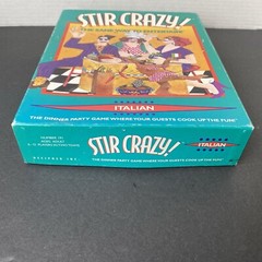 Stir Crazy! Italian The Sane Way to Entertain Dinner Party Game 1996 Retired