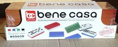 BENE CASA Double Nine Black High Gloss Dominoes Set Wood Storage Box New/Sealed