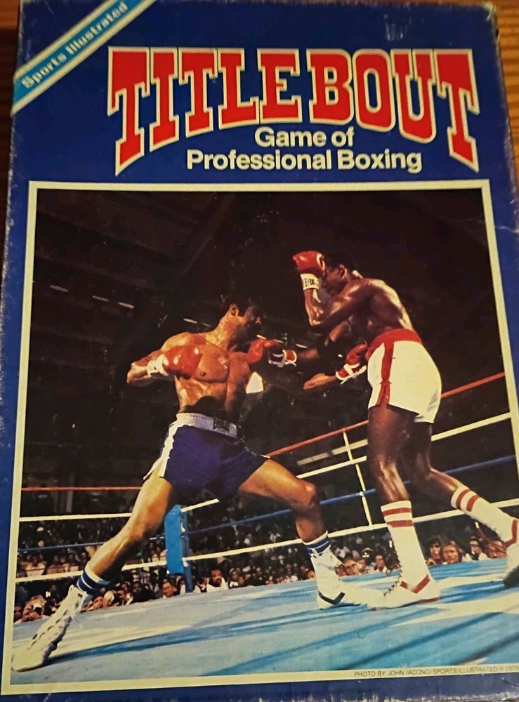 Vintage TITLEBOUT Professional Boxing Game Avalon Hill Ali Louis Marciano Holmes