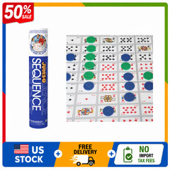 Pressman Jumbo Sequence Board Game, Tube Edition