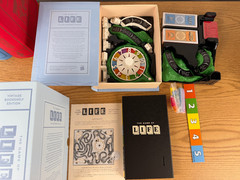 Vintage Linen Bookshelf Game Edition 5 Pack Bundle WS Game Company Open Box