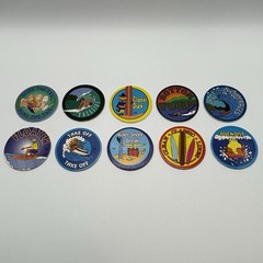 Vintage 1990s Surfing POGS Lot of 10 Original Unused Surf Collectibles