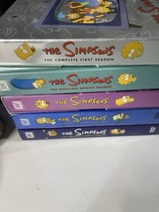 The Simpsons Collection Lot Empty Homer Tin Trivia Game Seasons 1-4 & 7th Series