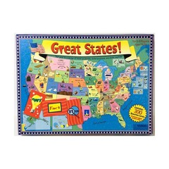 International Playthings Boardgame Great States! (1999 Ed) Box Fair/EX