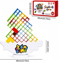 XL Giant 48PCS Stack Game for Adult & Kids, Tetra Board Tower Games for Family T