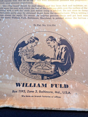 Pre Parker Bros Ouija Board William Fuld Baltimore 1960s w Box/ Planchette RARE