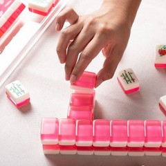 Maison Lude Cirquejong Mahjong Tiles 160 Tiles with Carrying Case Blooming!