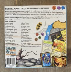Spirit Island Board Game Lot 5 exp Branch Claw Jagged Earth ++ Premium Tokens