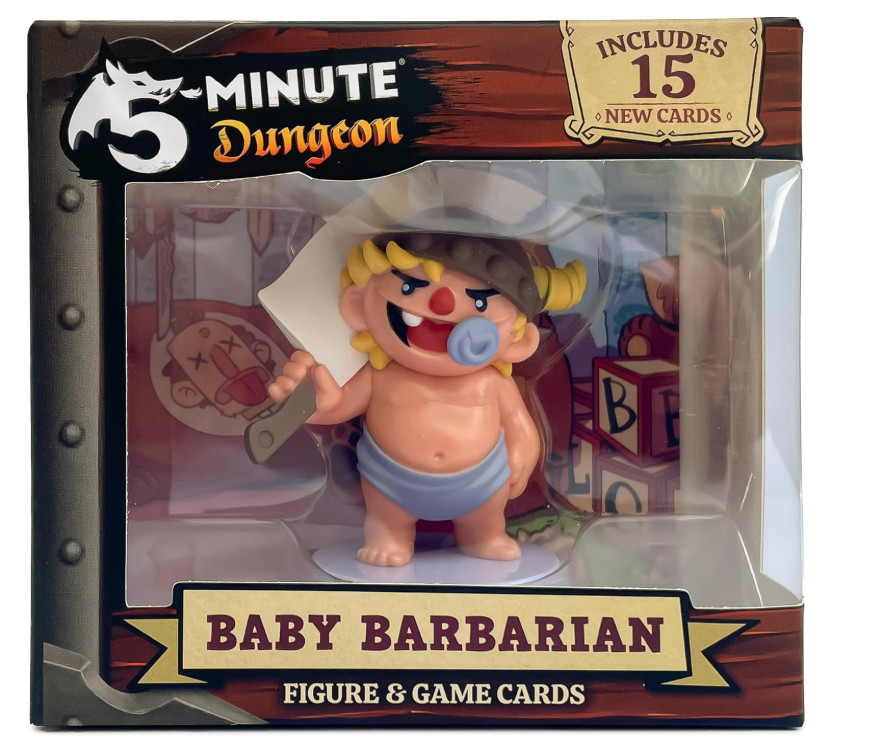 5-Minute Dungeon: Baby Barbarian Figurine and New Content Card Pack