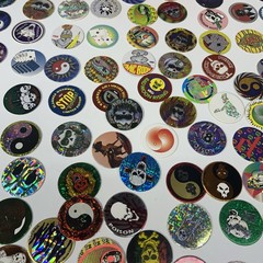 Vintage 1990’s Huge Lot Of Pogs 211 Plus Cases Holographic Lenticular Disney