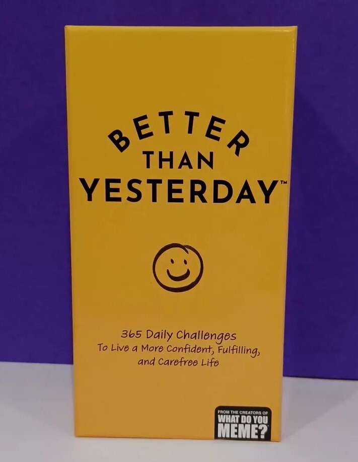 GAME- Better Than Yesterday-365 Daily Challenges-MEME-2022- Pre-owned/ Complete