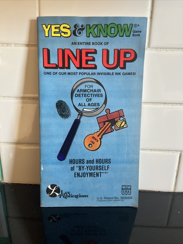 Yes & Know LINE UP – Ivnvisible Ink Game Book