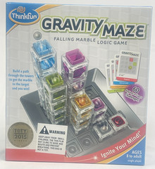 Gravity Maze Board Game Logic Puzzle Towers Marble 60 Challenge Cards New Sealed