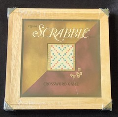 NEW Official SCRABBLE Parker Bros Nostalgia Edition Wooden Box Board Game Sealed